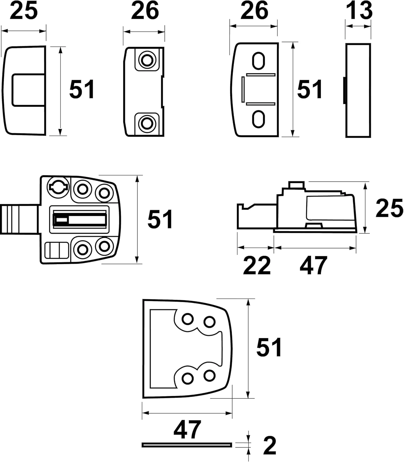 Axa Veiligheids Opleg Deurslot - 3015 - Slot Wit - Cilinderslot Skg1 - Gelijksluitend - Inclusief Bevestigingsmiddelen - Image 2
