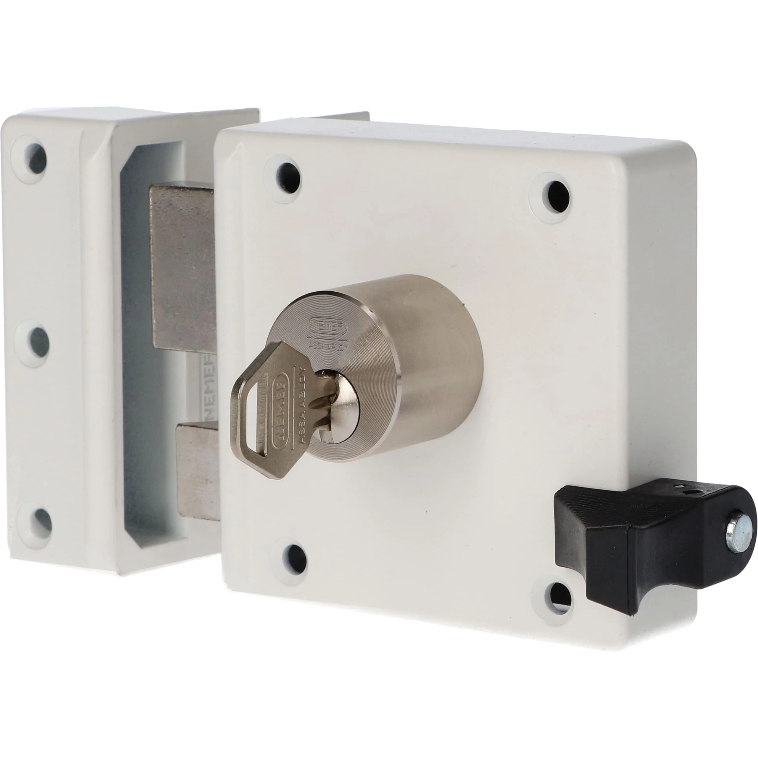 Nemef Veiligheidsoplegslot 4154/02 Links - Doornmaat 50 Mm - Skg** - In Zichtverpakking
