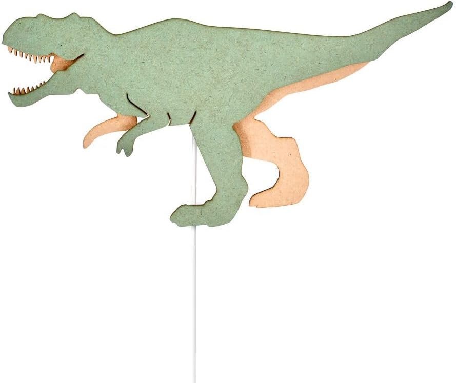 Van Tjalle en Jasper - Van Tjalle en Jasper - Dino Wandlamp T-rex - Hout - Image 3