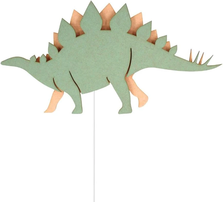 Van Tjalle en Jasper - Van Tjalle en Jasper - Dino Wandlamp T-rex - Hout - Image 5