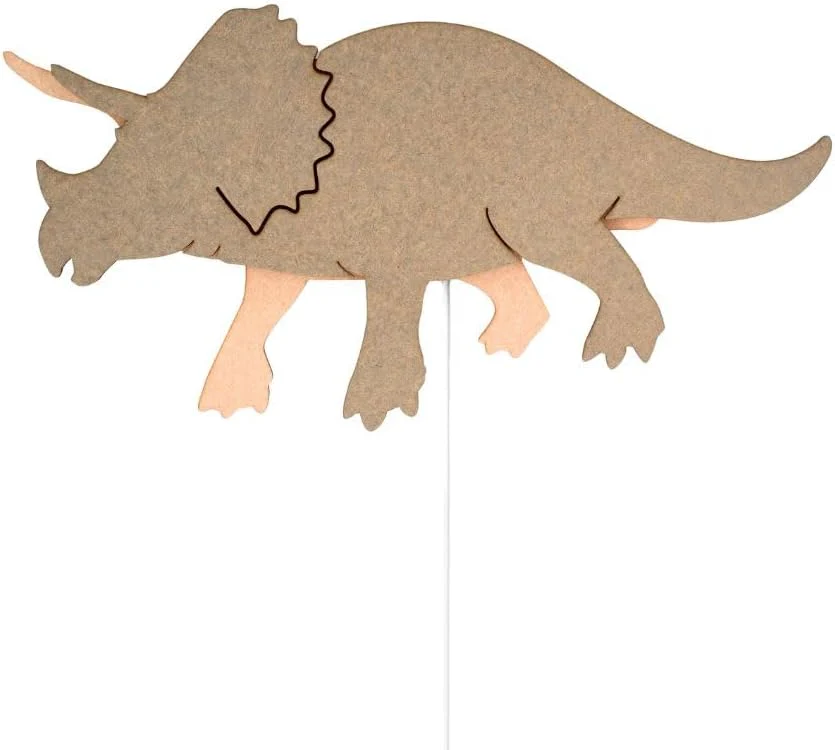 Van Tjalle en Jasper - Van Tjalle en Jasper - Dino Wandlamp T-rex - Hout - Image 6