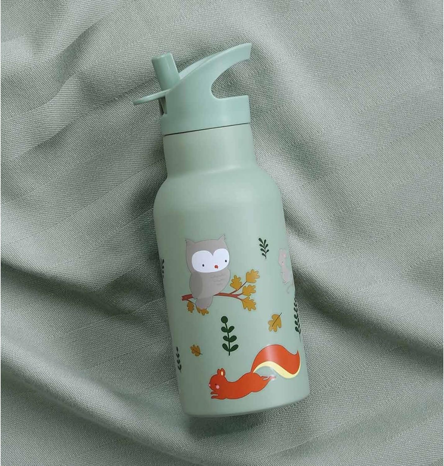 A Little Lovely Company - Stainless Steel Drinking Bottle - Forest Friends - Image 4