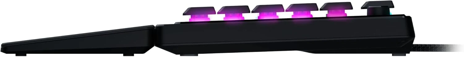 Razer Ornata V3 Tenkeyless - Compact Low Profile Gaming Keyboard (Mecha-Membrane Switches, UV-coated Keycaps, Backlit Dedicated Media Keys, Magnetic Soft-Touch Wrist Rest) QWERTY UK Layout | Black - Image 5
