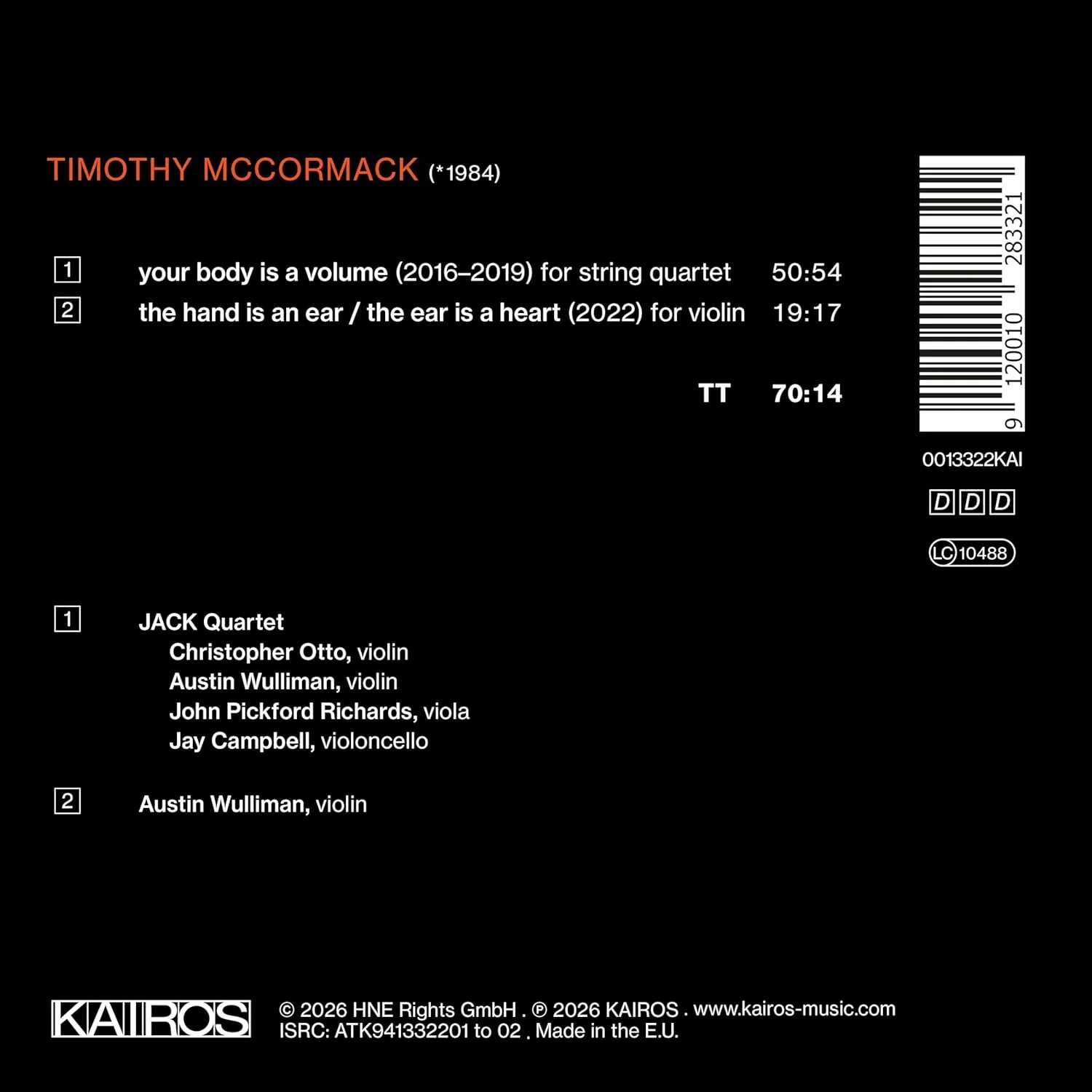 Timothy McCormack: The Hand is an Ear - Image 2