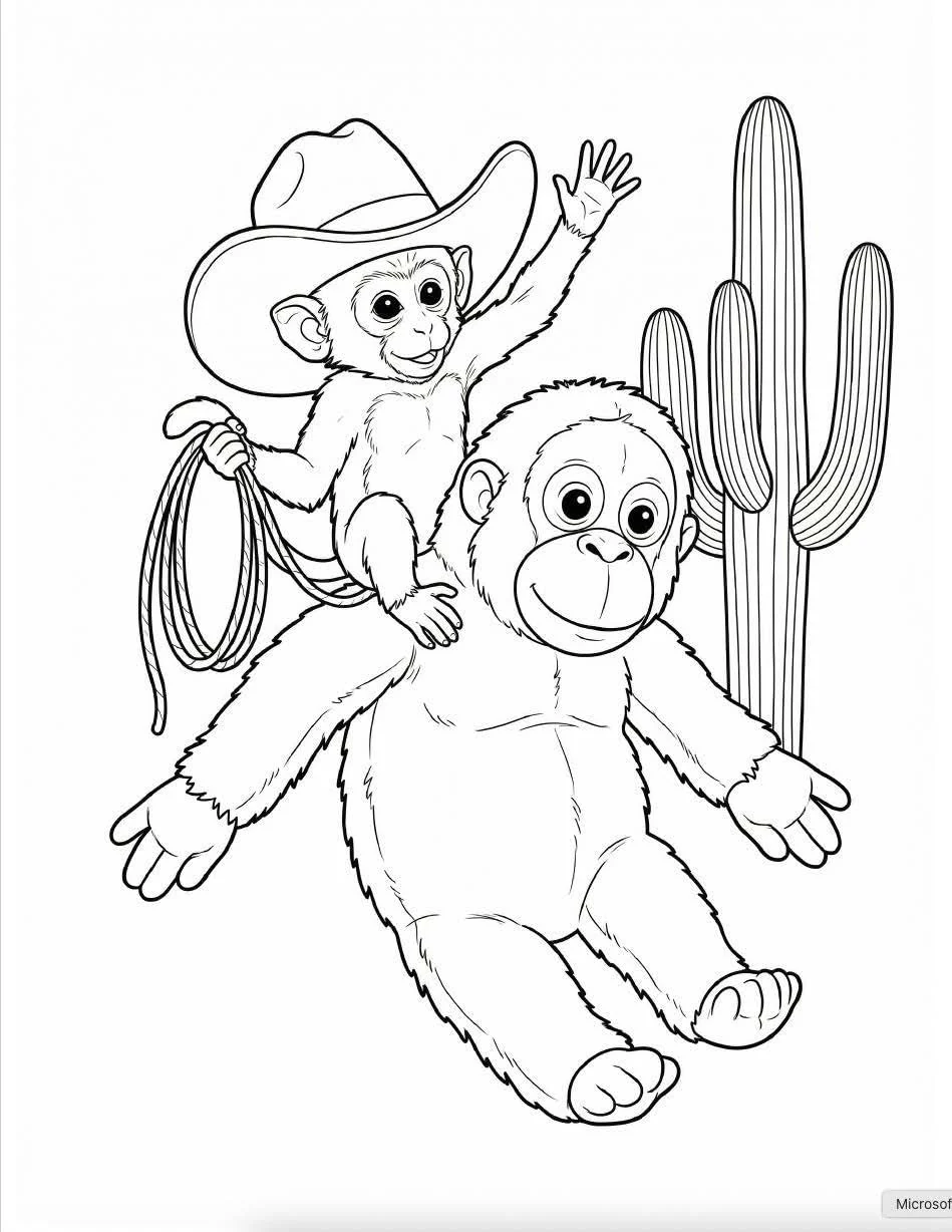 The Adventures of Punch the Monkey Coloring Book for Adults and Kids: Simple, Easy Designs for Fun and Relaxation - Image 4