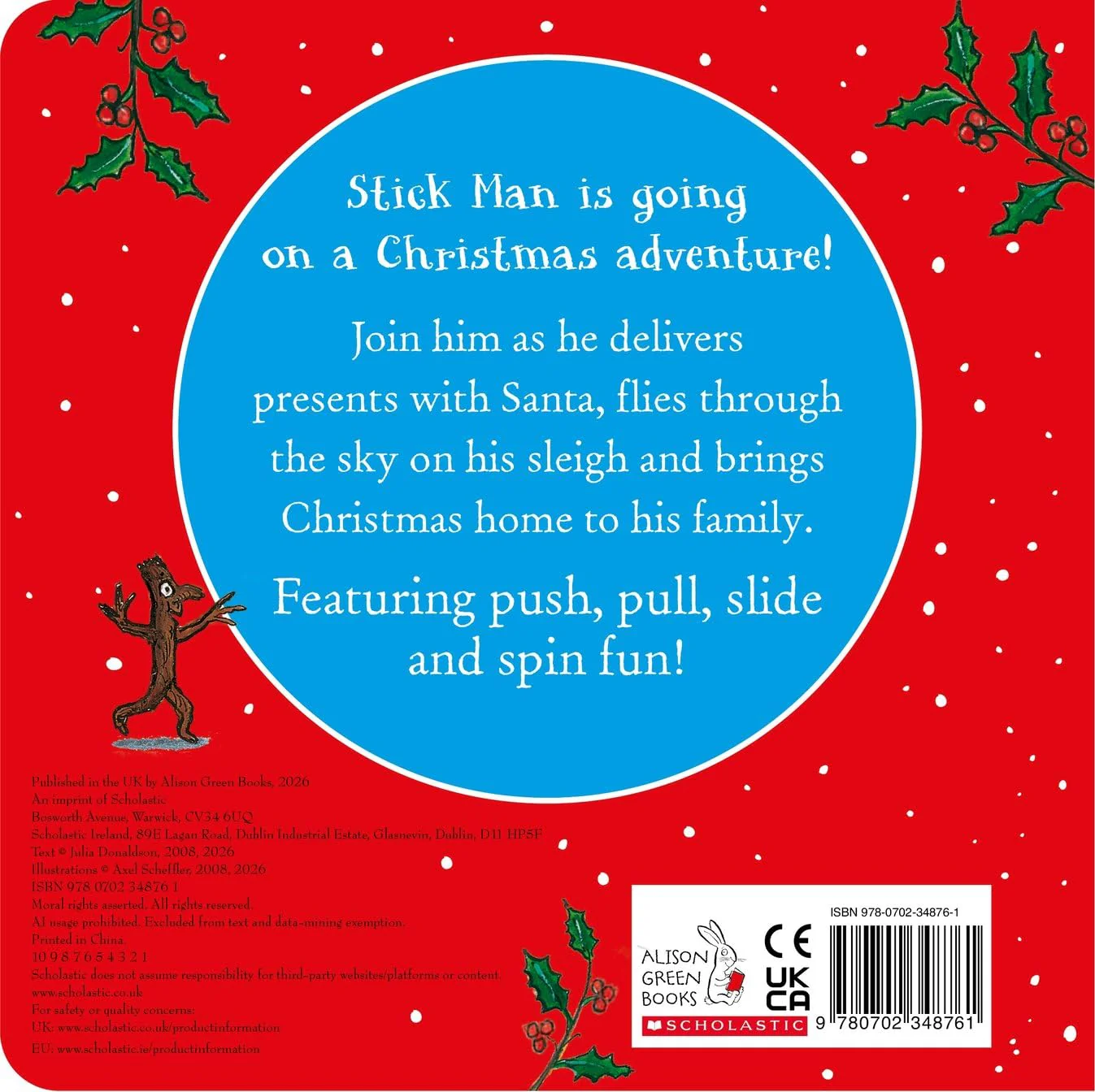 Stick Man's Christmas - Slide and Spin: Join Stick Man on a festive adventure in this interactive board book from the creators of the Gruffalo! - Image 2