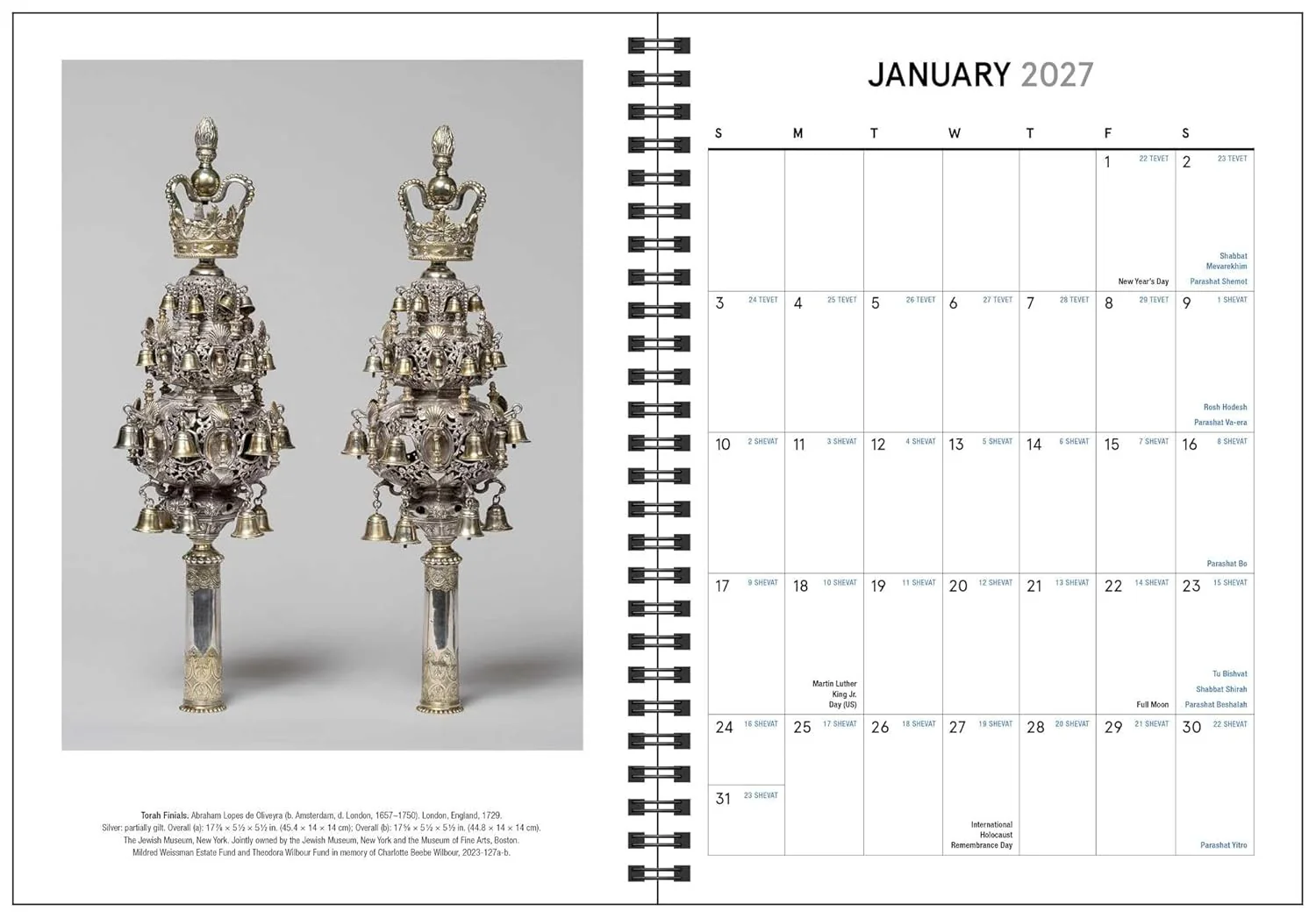 The Jewish Calendar 2026–2027 (5787) 16-Month Planner - Image 4