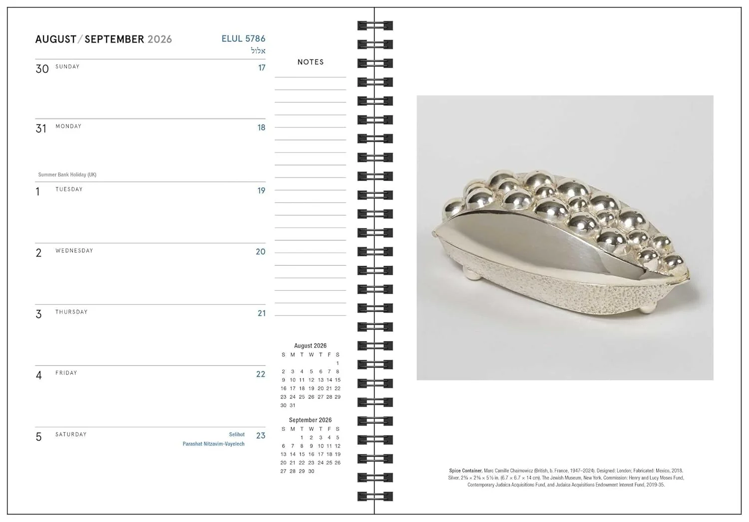 The Jewish Calendar 2026–2027 (5787) 16-Month Planner - Image 5