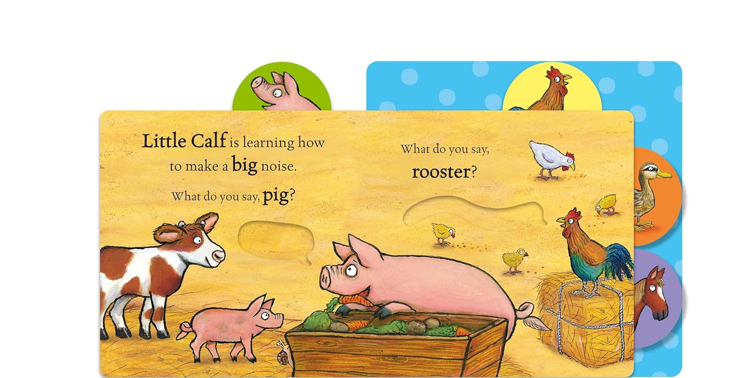 Who Says Moo?: A pull-tab book for babies about noisy farm animals - Image 4