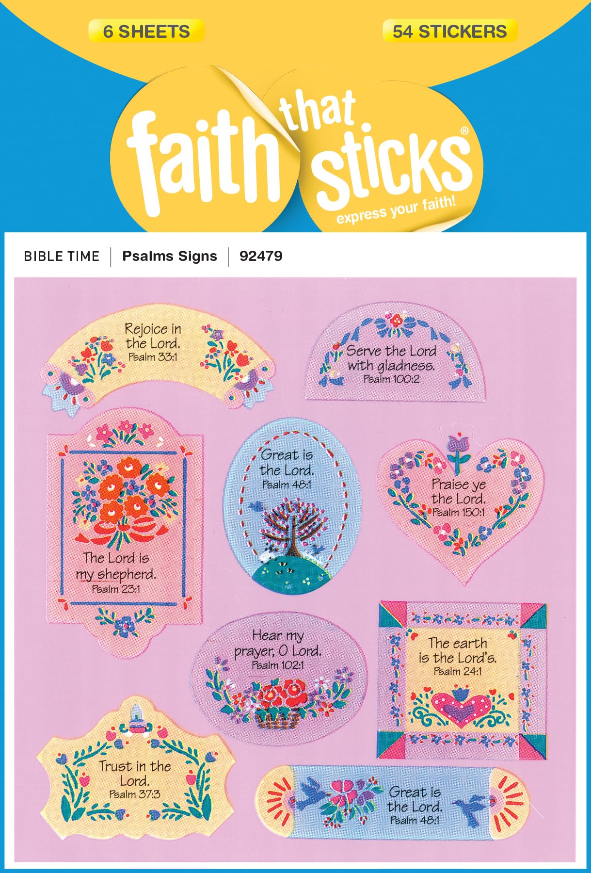 Psalms Signs Stickers (Faith That Sticks