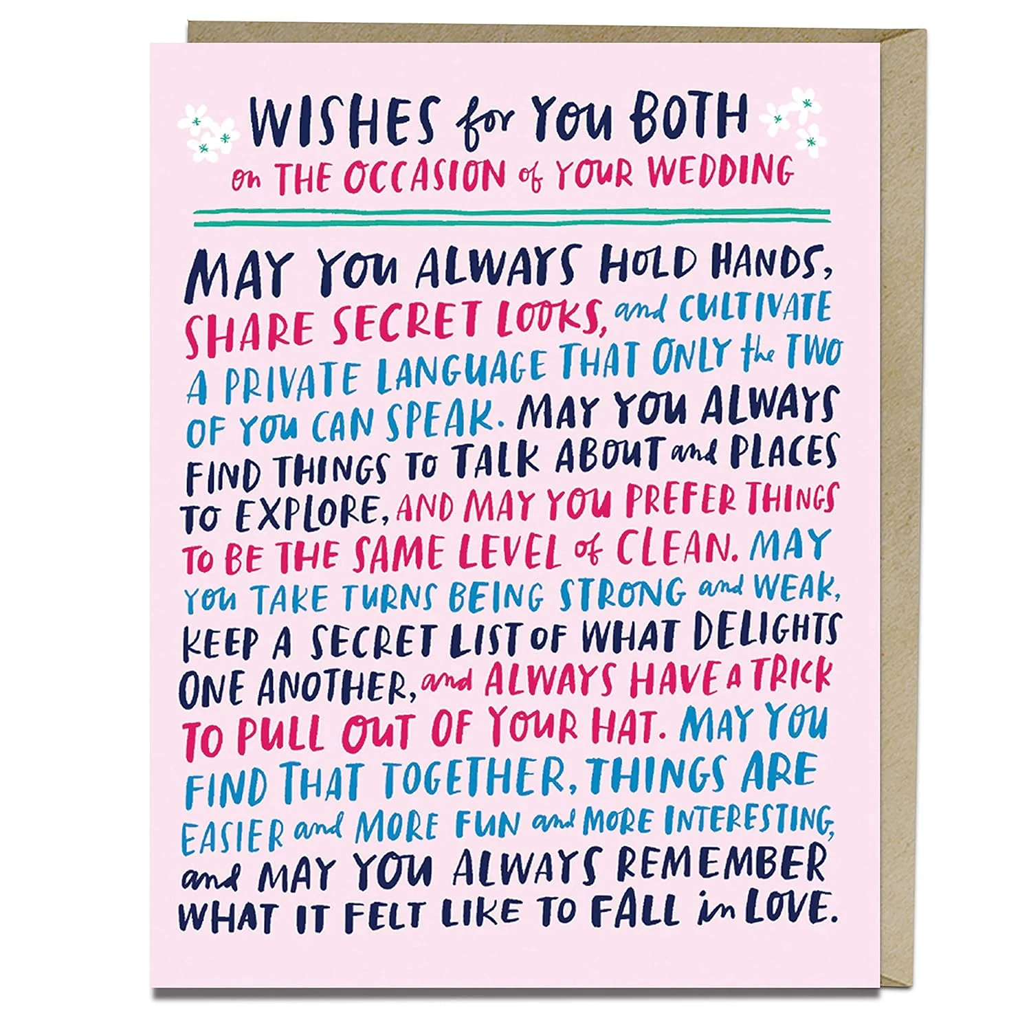 6-Pack Em & Friends Wishes For Wedding Card - Image 2