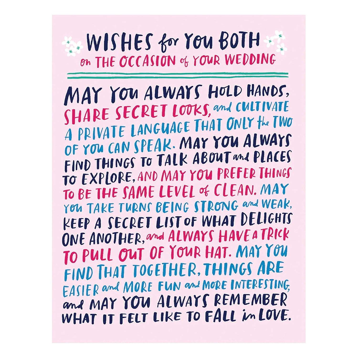 6-Pack Em & Friends Wishes For Wedding Card - Image 3