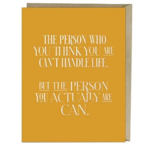 6-Pack  Elizabeth Gilbert for Em & Friends The Person You Actually Are Card