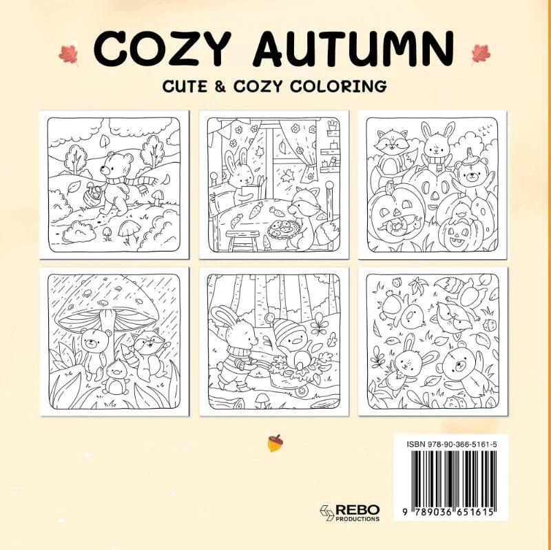 Cozy autumn - Cute & cozy Kleurboek - Image 2