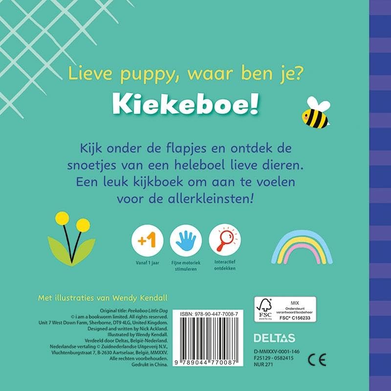 Kiekeboe Lieve puppy: Een leuk voelboek met flapjes - Image 2