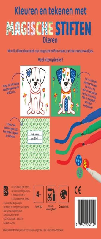 Standaard Uitgeverij - Kleuren en Tekenenen met Magische Stiften - Dieren - Image 2