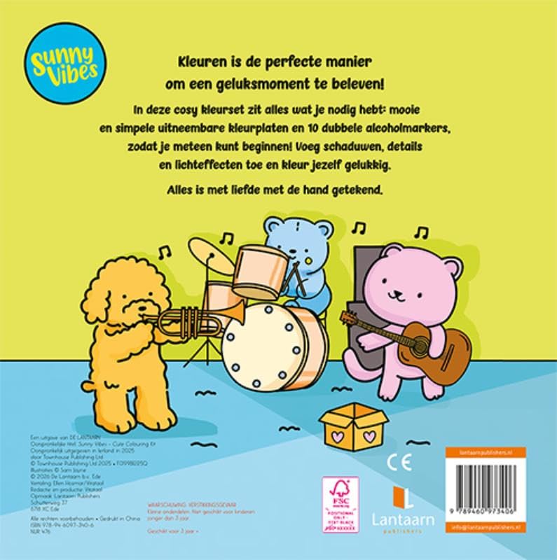 Sunny vibes - Cute kleurset: Lief & vrolijk kleuren - Image 2