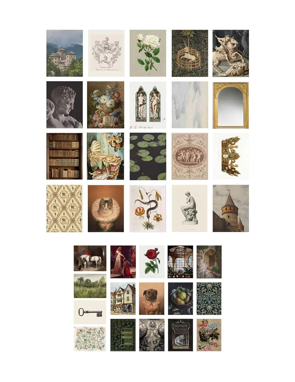 Vintage Castle Wall Collage Kit - Image 4